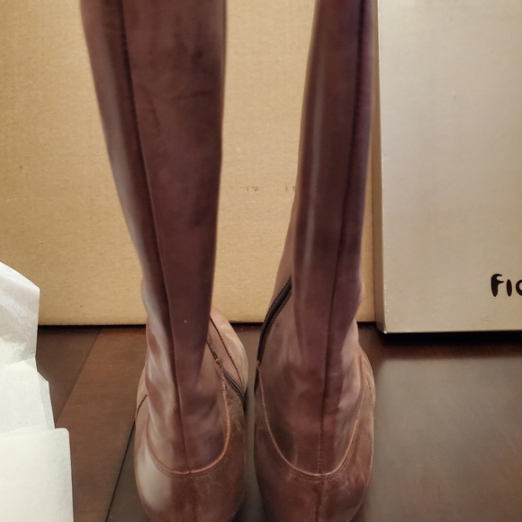 SOLD: fidji g547 Leather chocolate boot - Picture 6 of 10